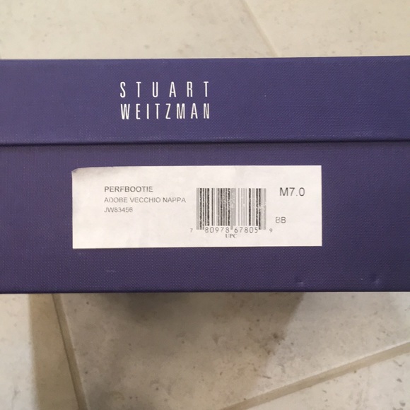 Stuart Weitzman perforated open toe bootie - Picture 6 of 6